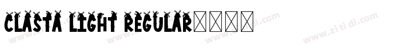 CLASTA Light Regular字体转换